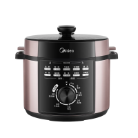 美的(Midea)5L电压力锅旋钮简易操作高压锅金属外壳压力锅MY-E501 1台