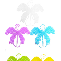 小蝴蝶翅膀气球背饰儿童玩具生日场景布置装饰马卡龙系列20个混搭(1包)