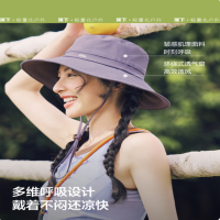 蕉下(beneunder)遮阳帽子女透气渔夫帽防晒帽AS713(颜色随机)1顶