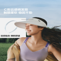 蕉下(beneunder)防晒帽子女黑胶空顶帽遮阳帽防紫外线遮脸太阳帽BM569(颜色随机)1顶
