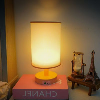 装饰白色布艺台灯单色暖光 1个