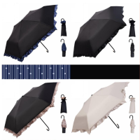 星宝伞 三折手开雨伞190T黑胶全遮RST3195(颜色随机)