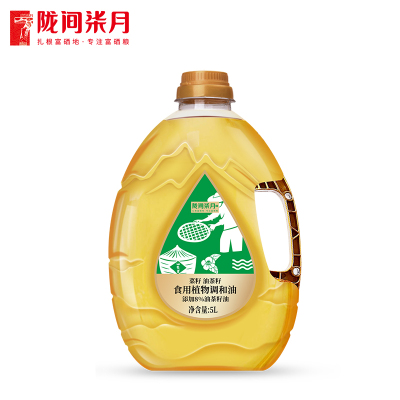 陇间柒月油茶籽调和油5L 硒都恩施原产油茶籽低温冷榨食用茶籽油