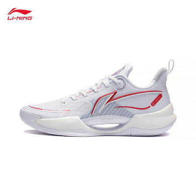 李宁(LI-NING) 篮球鞋男子比赛鞋 ABAT029 超轻V2-元年白