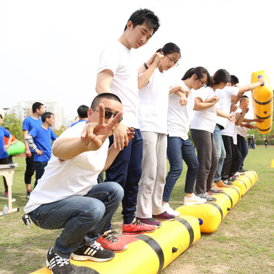 运动会道具教学游戏器材充气竹筏
