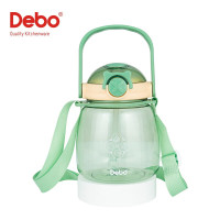 德铂(Debo) 贝娜水杯男女学生大容量塑料吸管水杯壶塑料水杯DEP-DS366 绿色