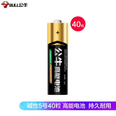 公牛(BULL)5号碱性电池40粒 GNV-PCALR