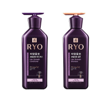 吕(Ryo)滋养韧发密集强韧洗发水(油性)400ml-护发素400ml(紫吕)