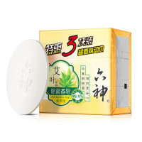 六神 家庭3块装艾叶滋润香皂125g*3块*3组