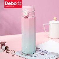 Debo德铂304不锈钢卡特希八角弹跳杯450ml 渐变粉 DEP-888 83*84*260mm