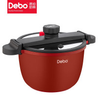Debo德铂贝恩德 5.5L铝合金微压锅 红色24cm DEP-815