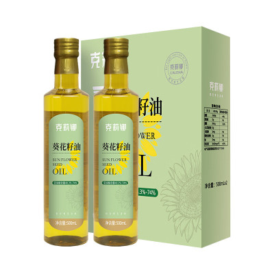 克莉娜葵花籽油礼盒500ML*2/盒