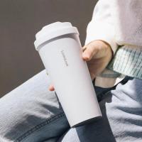 乐扣乐扣遇见元气保温保冷咖啡杯男女高颜值水杯子550ML白色LHC3249WHT