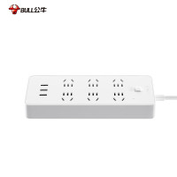 公牛(BULL)吸塑装3米延长线插座GN-217 230mmx92mmx29mm