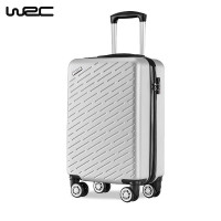 WRC 简约斜纹拉杆箱旅行箱24寸 W-E0888银色