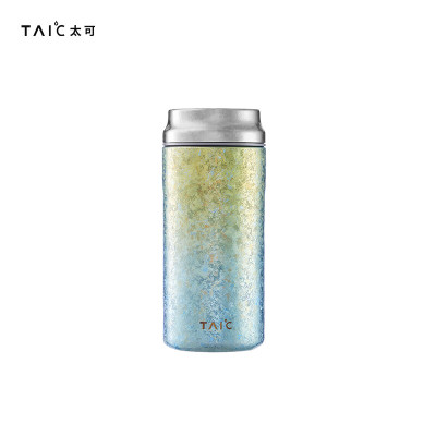 TAIC太可 纯钛保温水杯绿萝青200ml