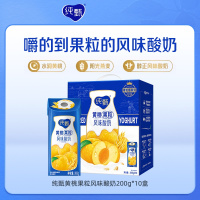 纯甄风味酸牛乳黄桃燕麦味康美笑脸包200g×10包