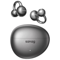 SANAG塞那03 S7S 骨传导蓝牙耳机概念耳夹式耳机降噪无线翻译AI运动开放式幽雾黑