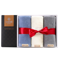 洁丽雅(grace)毛巾3条礼盒套装 100G/条 72*34cm (颜色随机发货)