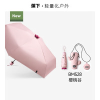 蕉下(beneunder)防紫外线五折黑胶晴雨伞防晒伞绿植BM528樱桃谷
