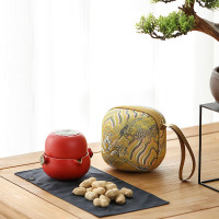 万仟堂(Edenus)茶具高档快客杯陶瓷一壶一杯旅行茶具套装 水果茶具 事事如意02