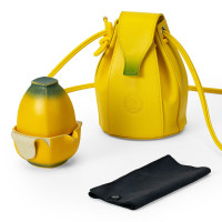 万仟堂旅行茶具套装 陶瓷高档户外便携水果茶具带包 禁止焦绿·快客杯