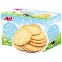 草原鲜乳大饼干整箱680g Aji