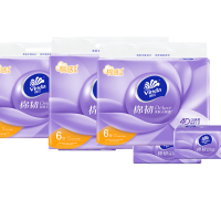 维达棉韧立体美软抽3层100抽6包*3提(18包) V2833*3