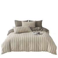 無印良品水洗色织全棉四件套--爱情条码MJ-TJ24-81 2.0*2.3m