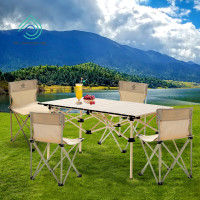 PURCGHE 户外 桌椅五件套 PU-HZY05-02