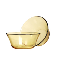 康宁Pyrex餐具Shiny晶耀系列玻璃餐具2a件组2个小色拉碗(面碗)PX-SY2A/HP