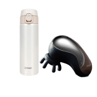 虎牌保温杯MMY-A48C-WH米白色+飞利浦迷你筋膜枪PPM3501G