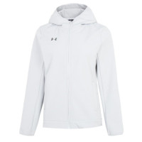 安德玛女款梭织连帽夹克22600402-009灰色