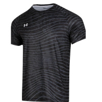 安德玛足球针织短袖24500510-001黑色