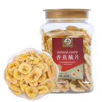 天生好果 香蕉脆片300克/罐装
