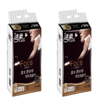 BR060-01洁柔纸面巾(Face黑古龙水香软抽)150抽3层(3包装) 6包二提