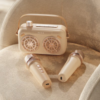 洛克几光 EZM2502A复古麦克风K歌音箱