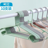 茶花 大衣架 晾衣架子42cm 衣服架衣挂架晒衣架衣服撑子挂衣架 10支装07041T
