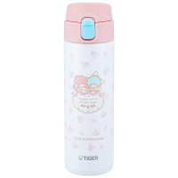 虎牌 三丽鸥单手弹盖车载保温杯MOY-L48C双子星