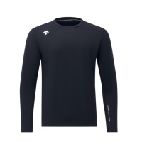 迪桑特TRAINING系列男士长袖针织衫黑色