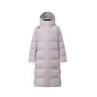 迪桑特SKI STYLE系列HEAT NAVI长款鹅绒运动羽绒服女款浅紫罗兰色