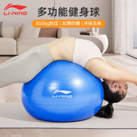 李宁(LI-NING)瑜伽球健身55cm弹力加厚专业防爆防滑 768蓝