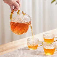 康宁龙鳞茶具套装耐高温高硼硅玻璃泡茶壶套装茶水分离EK-SJ05P050C/KZ