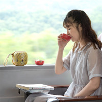 万仟堂03事事如意·快客杯 朱漆釉壶120ml(套)