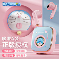 ROCK03哆啦A梦蓝牙耳机半入耳式ROCKRAU 0769复古唱片