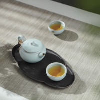 万仟堂03云起·随手礼一壶两杯130ml茶具粉青釉