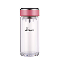 希诺03双层玻璃杯XN-9330粉色 200mL