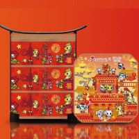 锦华趣味潮礼糕点礼盒831g