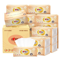 心相印经典100抽三层塑装面巾纸DT27100(24包)