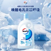 威露士 沐浴露五度清凉滋润补水保湿清洁植萃养护(经典)1L